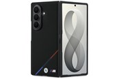 Mobiel - Covers & Cases - BMW M Leather Perforated Tricolor Stripe Metal Logos MagSafe Case for Samsung Galaxy Z Fold 8 Ultra - Black - 3666339662639
