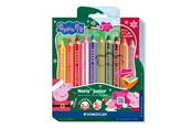 Schrijf- en tekengerei - Staedtler Peppa Pig 3‑in‑1 coloured pencil 12 pcs Christmas set - 140 C10PL1