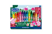 Schrijf- en tekengerei - Staedtler Peppa Pig wax crayons Christmas set - 224 C12PL1