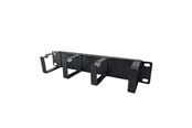 Rackkoffers - Cablio CAB-LNMCM02-10 - 1U Cable Management Panel | 4 Cable Rings | 10" - CAB-LNMCM02-10