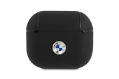Mobiel - Overige accessoires - BMW Genuine Leather Silver Logo Case for AirPods 3 - Black - 3666339009427