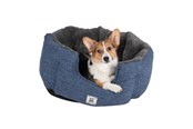 Honden - Chill Kuzzi FIR ronde mand, leisteenblauw, S - 380587