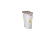 Honden - Stefanplast voercontainer, wit/zand, 25 liter - 281125