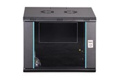 Rackkoffers - DIGITUS DN-37105 - 9U Wall-Mounted Cabinet | 600x450mm | Glass Door | Unmounted - DN-37105