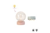 Pop, teddybeer en materiaal - Micki Lundby vloerlamp & spot met licht. Werkt op 2x CR2032 batterijen (niet inbegrepen); 15-minuten automatische uitschakeling. - 18400