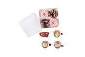Pop, teddybeer en materiaal - Micki Lundby koffiekopjes & doos met 4 donuts (leeftijd 4+) - 18418