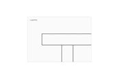 Installatiesystemen - LAUFEN Betjeningsplade LIS AW100 hvid - H9001000000001