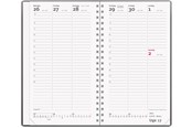 Kalender - Mayland Week Planner højformat mørkegrå vinyl 2027 - 27088000