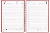 Kalender - Mayland Timekalender rød PP-plast 2028 - 28218010