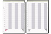 Kalender - Mayland Aftalekalender A4 dag sort PP-plast 2028 - 28220000