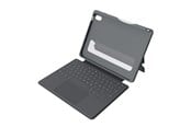 Toetsenbord - Deqster Touch PLUS - keyboard and folio - Keyboard and folio case - Duits - Grijs - 90-2000013