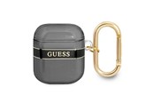 Mobiel - Overige accessoires - GUESS GUA2HHTSK AirPods cover black/black Strap Collection - 3666339047047