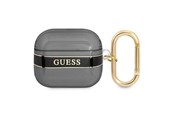 Mobiel - Overige accessoires - GUESS GUA3HHTSK AirPods 3 cover black/black Strap Collection - 3666339047061