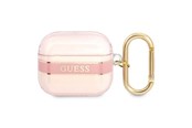 Mobiel - Overige accessoires - GUESS GUA3HHTSP AirPods 3 cover pink/pink Strap Collection - 3666339047092