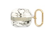 Mobiel - Overige accessoires - GUESS GUA3HCHMAG AirPods 3 cover grey/grey Marble Strap Collection - 3666339047184