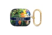 Mobiel - Overige accessoires - GUESS GUA3HHFLB AirPods 3 cover blue/blue Flower Strap Collection - 3666339047290