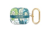 Mobiel - Overige accessoires - GUESS GUA3HHFLN AirPods 3 cover green/green Flower Strap Collection - 3666339047313