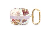 Mobiel - Overige accessoires - GUESS GUA3HHFLU AirPods 3 cover purple/purple Flower Strap Collection - 3666339047351
