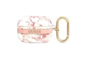 Mobiel - Overige accessoires - GUESS GUAPHCHMAP AirPods Pro cover pink/pink Marble Strap Collection - 3666339047207