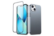 Mobiel - Covers & Cases - Joyroom 360 Full Case front and back cover for iPhone 13 + tempered glass screen protector grey (JR-BP927 tranish) - 6941237161567