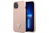 Mobiel - Covers & Cases - GUESS GUHCP13SPSATLP iPhone 13 mini 5.4" pink/pink hardcase SaffianoTriangle Logo - 3666339040390