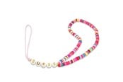 Mobiel - Overige accessoires - GUESS pendant GUSTGMPP Phone Strap multicolor pink/multicolor pink Heishi Beads - 3666339048358