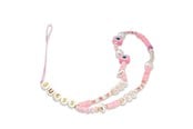 Mobiel - Overige accessoires - GUESS pendant GUSTSHPP Phone Strap pink/pink Beads Shell - 3666339048297