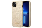 Mobiel - Covers & Cases - GUESS GUHCP14SHGGSHD iPhone 14 6.1" gold/gold hard case Glitter Script - 3666339065089