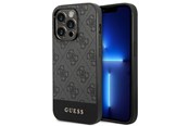 Mobiel - Covers & Cases - GUESS GUHCP14XG4GLGR iPhone 14 Pro Max 6.7" grey/grey hard case 4G Stripe Collection - 3666339088576