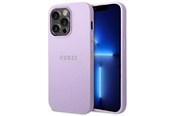 Mobiel - Covers & Cases - GUESS Saffiano Strap Case for iPhone 14 Pro - Purple - 3666339088644