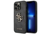 Mobiel - Covers & Cases - GUESS 4G Big Metal Logo Case for iPhone 14 Pro - Gray - 3666339066260