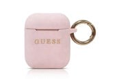 Mobiel - Overige accessoires - GUESS GUACCSILGLLP AirPods cover light pink / pink Silicone Glitter - 3700740463802