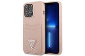 Mobiel - Covers & Cases - GUESS GUHCP13LPSATPP iPhone 13 Pro / 13 6.1 "pink / pink hardcase SaffianoTriangle Logo Cardslot - 3666339048143