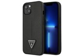 Mobiel - Covers & Cases - GUESS GUHCP13SPSATLK iPhone 13 mini 5.4 "black / black hardcase SaffianoTriangle Logo - 3666339040277