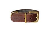 Honden - Timely TEXAS halsband Donkerbruin 40 mm. / 55 cm. - 5907784918420