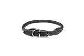 Honden - Timely PARIS Halsband Zwart 6 mm. / 30 cm. - 5907784873927