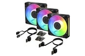 Case Fan - Arctic BioniX P12 A-RGB - 3pack - Case ventilator - 120mm - Zwart met RGB-licht - ACFAN00337A