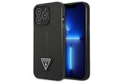 Mobiel - Covers & Cases - GUESS GUHCP14LPSATLK iPhone 14 Pro 6.1" black/black hardcase SaffianoTriangle Logo - 3666339065386