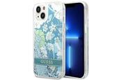 Mobiel - Covers & Cases - GUESS GUHCP14MLFLSN iPhone 14 Plus 6.7 "green / green hardcase Flower Liquid Glitter - 3666339088439