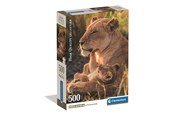 Puzzels - Clementoni Puzzle HQC Feline Love 2026 - Compact 500 pieces 2D Puzzels - 35620