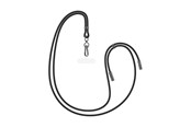 USB-kabel - FIXED Neck Cable USB-C/C PD 60W - 1.6m - Black - FIXDN-BK