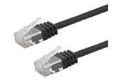 Netwerk - kabel - Deltaco patch cable - 30 cm - black - Zwart - TP-603S-SLIM