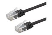 Netwerk - kabel - Deltaco patch cable - 75 cm - black - Zwart - TP-6075S-SLIM
