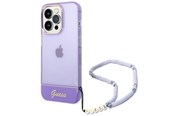 Mobiel - Covers & Cases - GUESS GUHCP14XHGCOHU iPhone 14 Pro Max 6.7" purple/purple hardcase Translucent Pearl Strap - 3666339064235