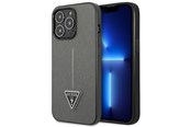 Mobiel - Covers & Cases - GUESS GUHCP14XPSATLG iPhone 14 Pro Max 6.7 "silver / silver hardcase SaffianoTriangle Logo - 3666339065478
