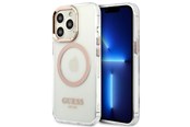Mobiel - Covers & Cases - GUESS GUHMP13XHTRMD iPhone 13 Pro Max 6.7 "gold / gold hard case Metal Outline Magsafe - 3666339057169