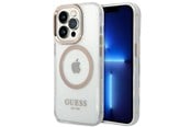 Mobiel - Covers & Cases - GUESS GUHMP14LHTRMD iPhone 14 Pro 6.1 "gold / gold hard case Metal Outline Magsafe - 3666339069728