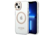 Mobiel - Covers & Cases - GUESS GUHMP14SHTRMD iPhone 14 6.1 "gold / gold hard case Metal Outline Magsafe - 3666339069704