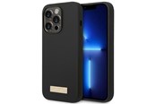 Mobiel - Covers & Cases - GUESS GUHMP14XSBPLK iPhone 14 Pro Max 6.7" black/black hard case Silicone Logo Plate MagSafe - 3666339070250