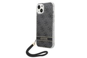 Mobiel - Covers & Cases - GUESS GUOHCP14MH4STK iPhone 14 Plus 6.7 "black / black hardcase 4G Print Strap - 3666339093808